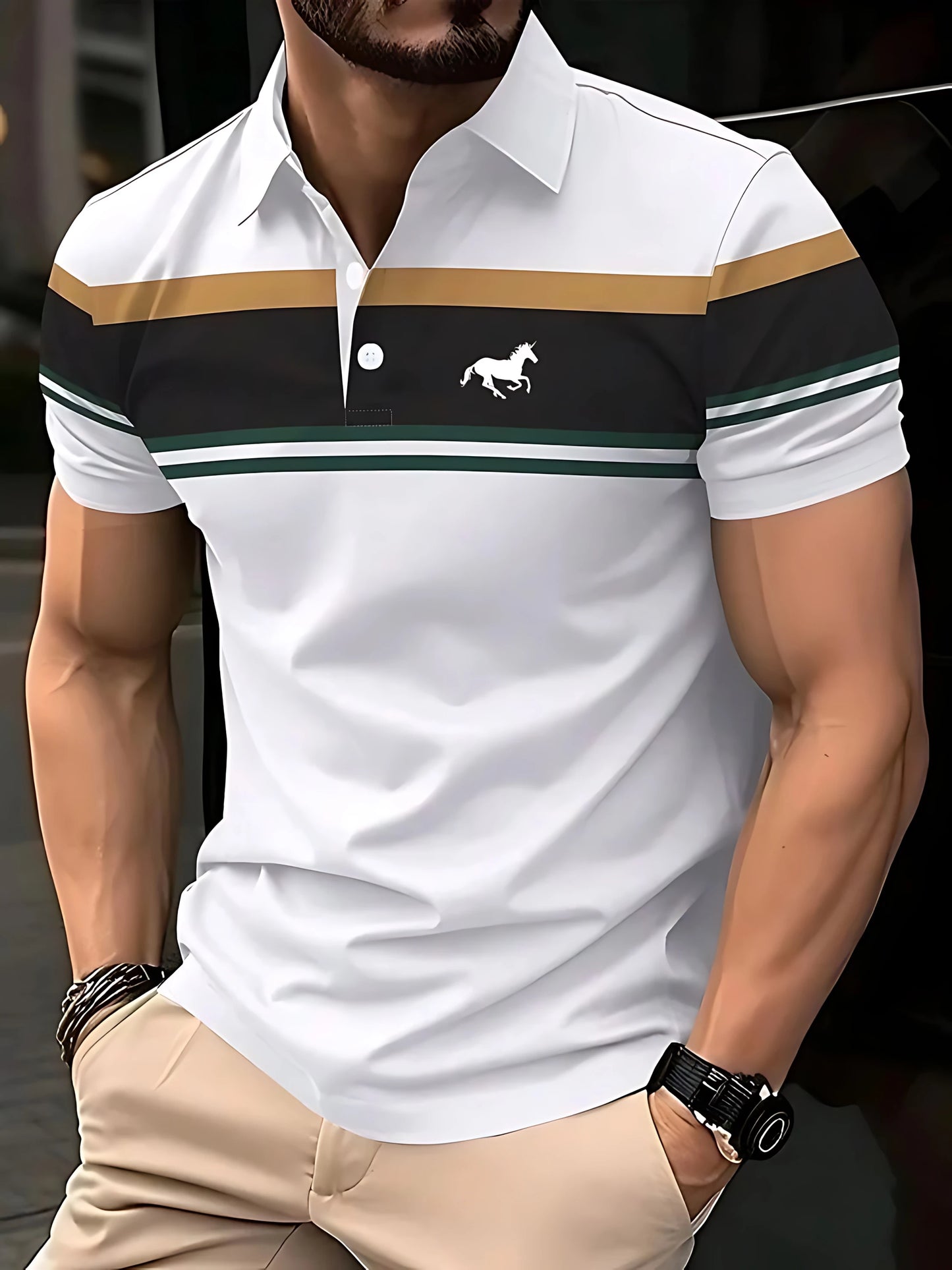 2026 Summer New Style Men's Polo Shirt - Breathable Lightweight Casual Fashionable 3D Print - Streetwear Men's Clothing