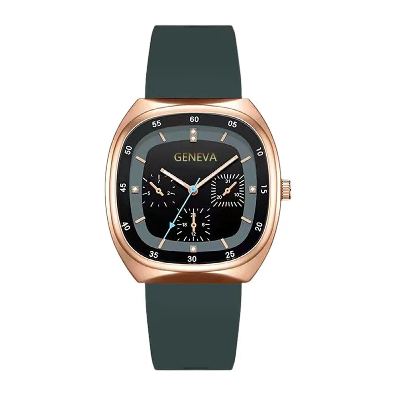 Fashion Women Watches Luxury Brand Woman Casual Quartz Wrist Watches Ladies Classic Sports Silicone Strap Relogio Feminino