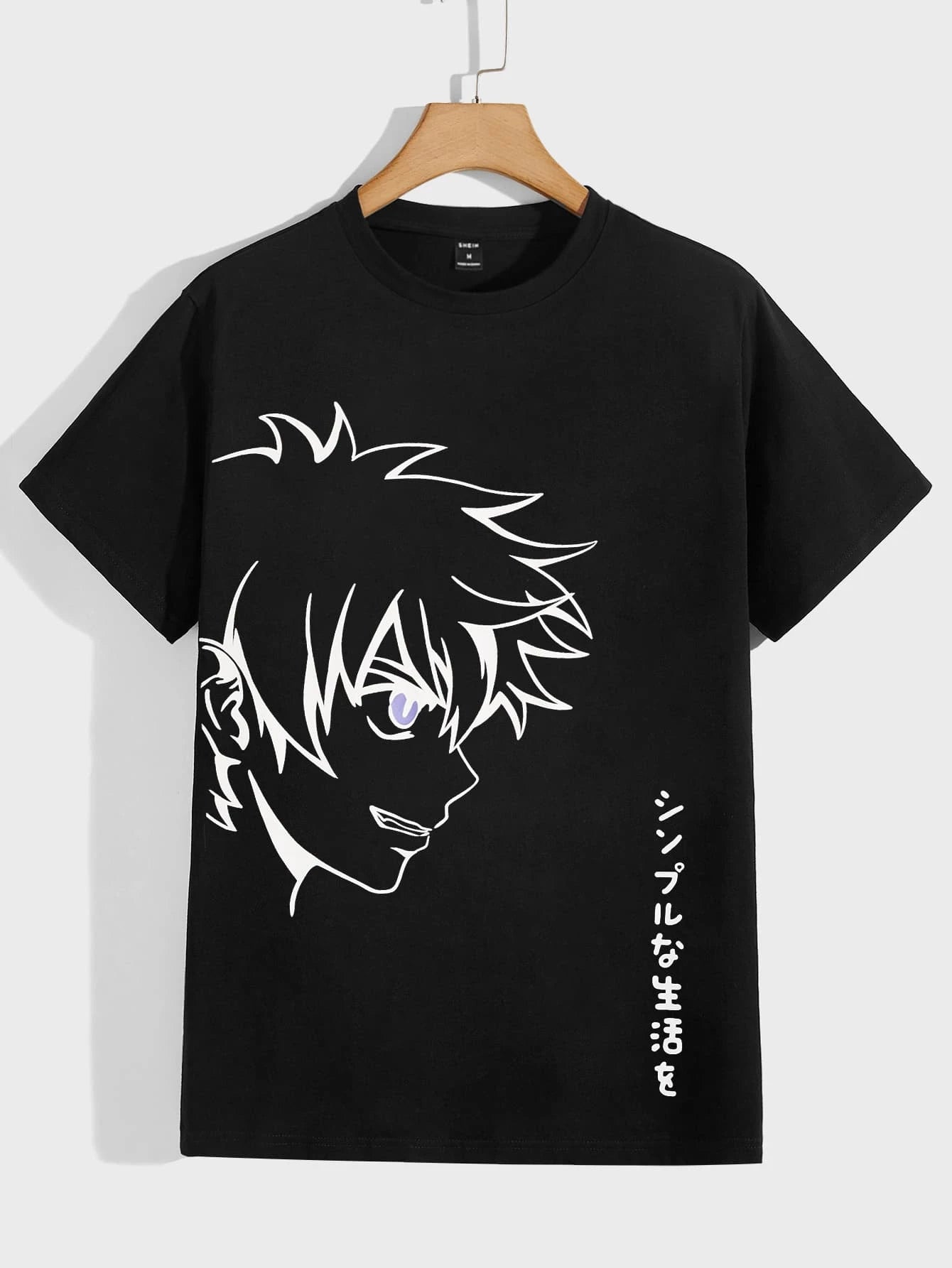 Men Japanese Letter Figure Anime Graphic Summer shirts for men anime clothes t shirt for men Breathable Moisture Wicking