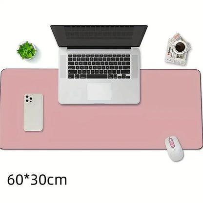 1 Pcs Large Size 600*300mm Office Desk Protector Mat PU Leather Waterproof Mouse Pad Desktop Keyboard Desk Pad Gaming Mousepad