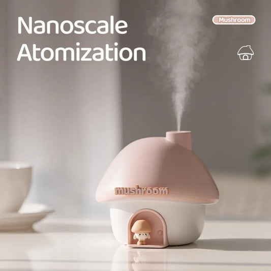 Cartoon Mushroom Air Humidifier 300ml– Fresh Air, Calm Vibes
