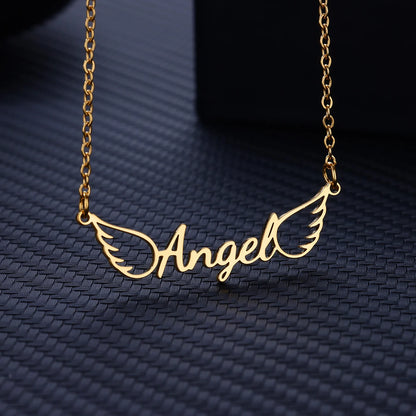 Custom Name Necklaces For Women Stainless Steel Customized Pendant Necklace Personalized Neck Jewelry Girlfriend Birthday Gift