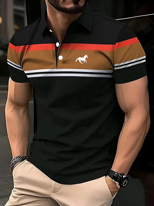 2026 Summer New Style Men's Polo Shirt - Breathable Lightweight Casual Fashionable 3D Print - Streetwear Men's Clothing