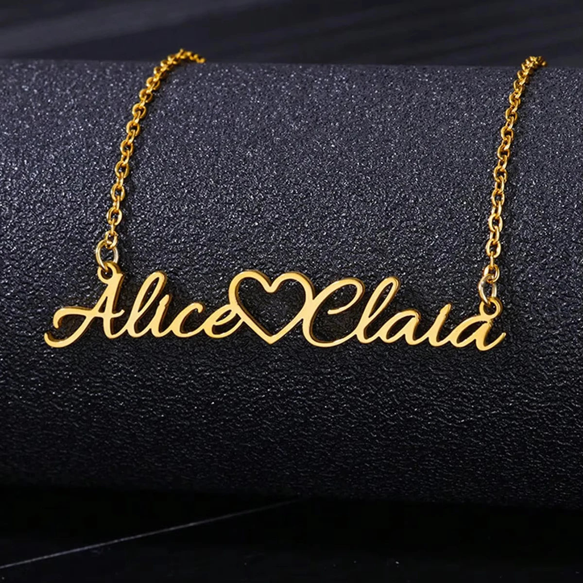 Custom Name Necklaces For Women Stainless Steel Customized Pendant Necklace Personalized Neck Jewelry Girlfriend Birthday Gift