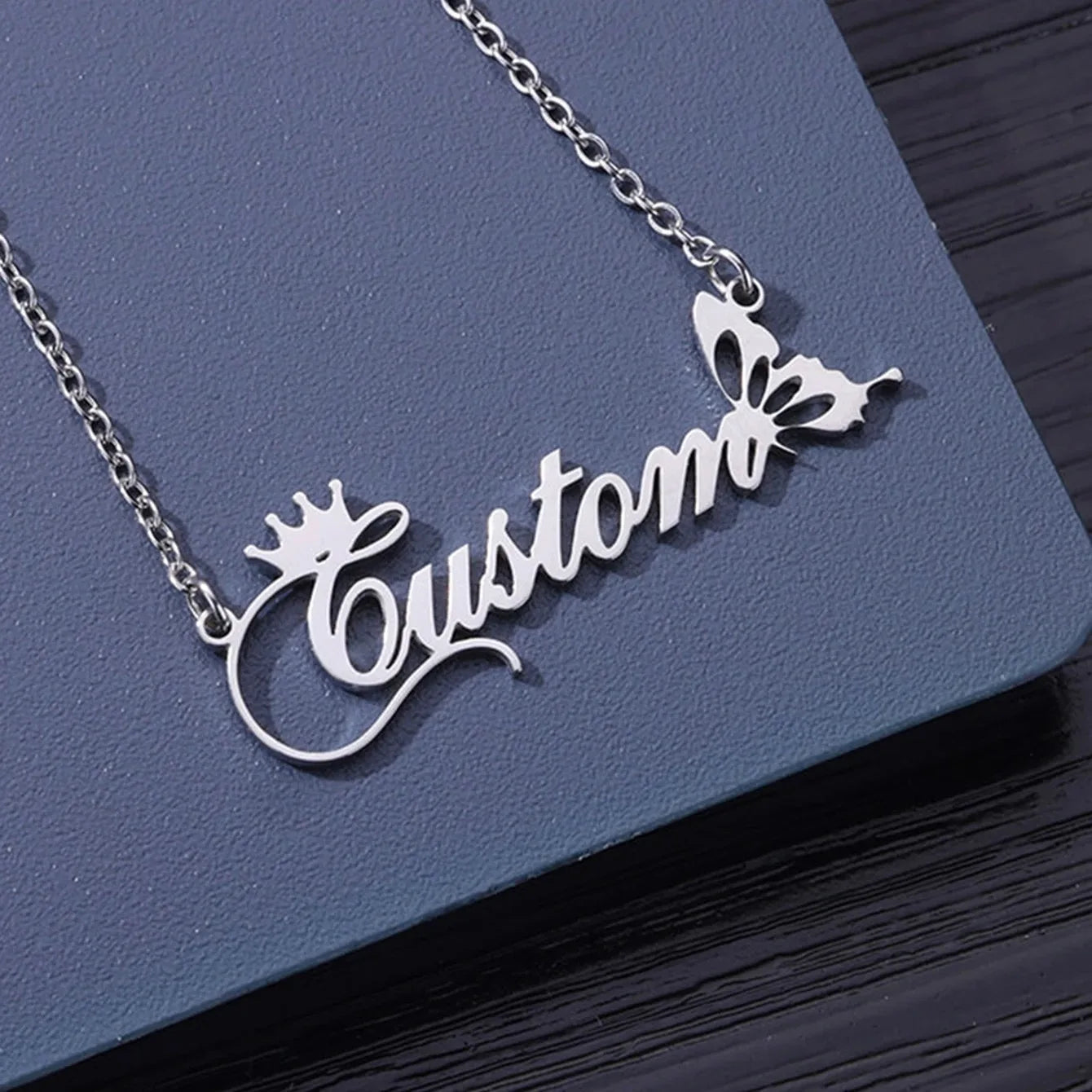 Custom Name Necklaces For Women Stainless Steel Customized Pendant Necklace Personalized Neck Jewelry Girlfriend Birthday Gift