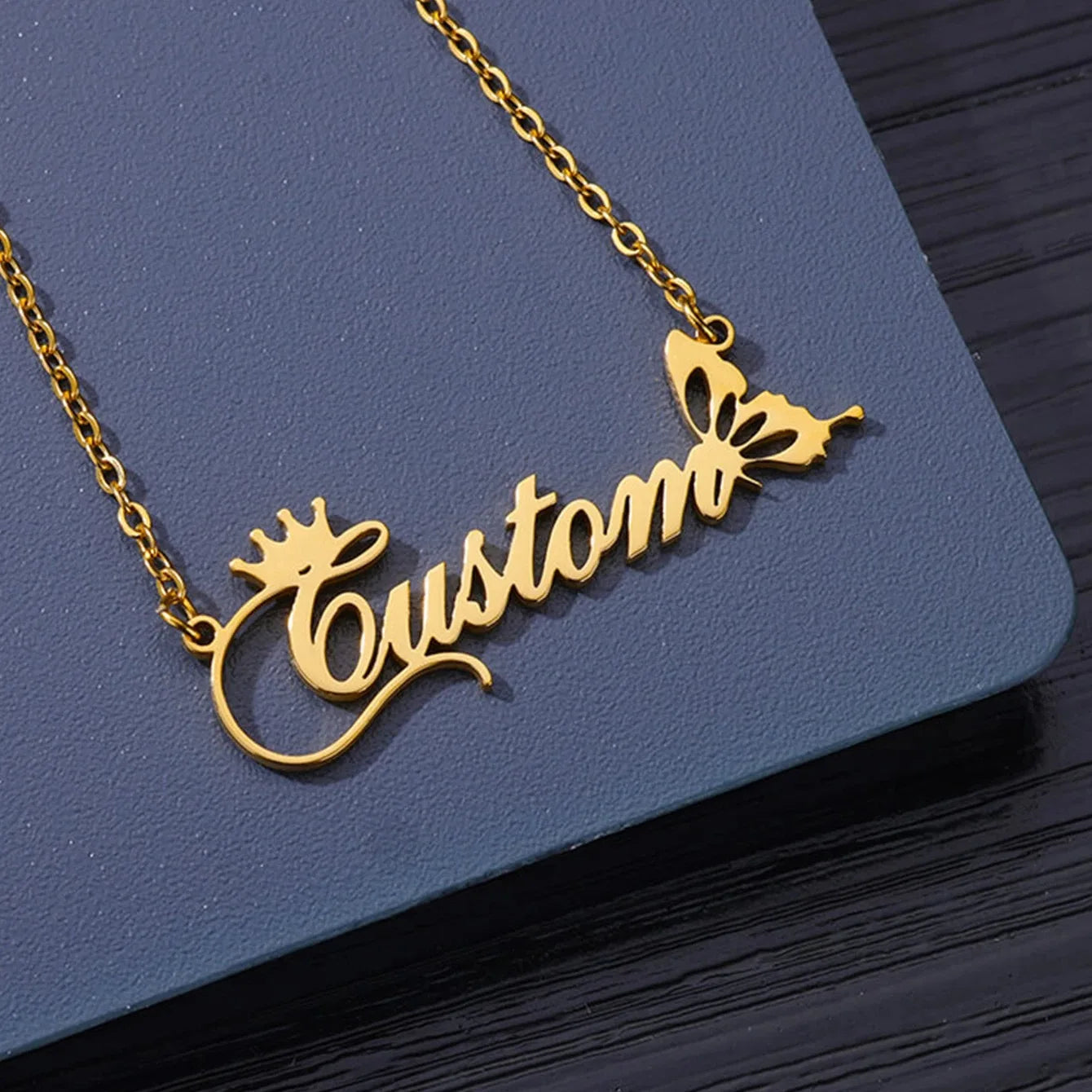 Custom Name Necklaces For Women Stainless Steel Customized Pendant Necklace Personalized Neck Jewelry Girlfriend Birthday Gift