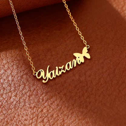 Custom Name Necklaces For Women Stainless Steel Customized Pendant Necklace Personalized Neck Jewelry Girlfriend Birthday Gift